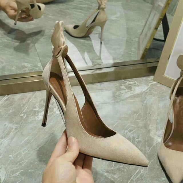 pointed toe sexy thin High heel hollow out pumps