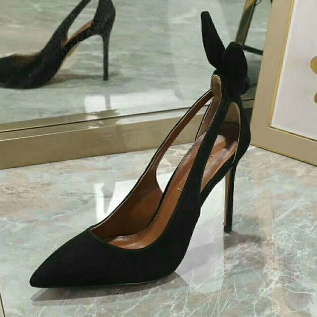 pointed toe sexy thin High heel hollow out pumps