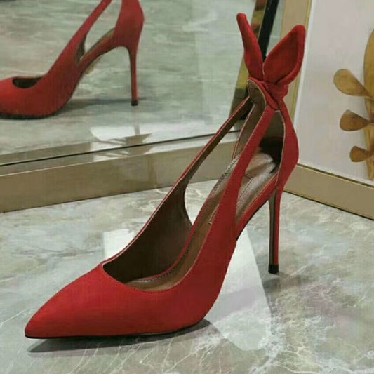 pointed toe sexy thin High heel hollow out pumps