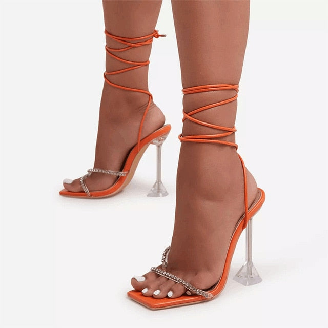 Women Sandals High Heels Bandage Buckle - LiveTrendsX