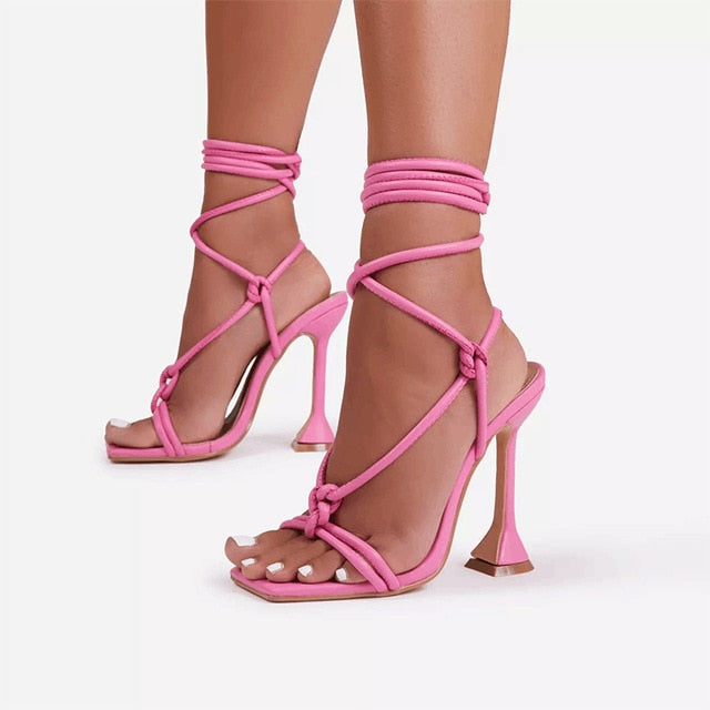 Women Sandals High Heels Bandage Buckle - LiveTrendsX