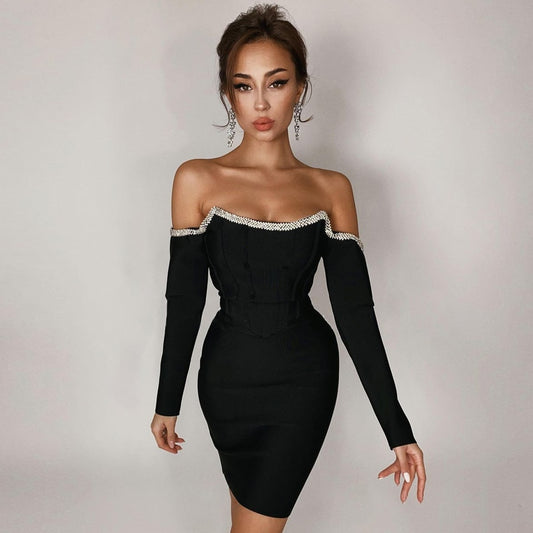 Off Shoulder Mini Club Dresses