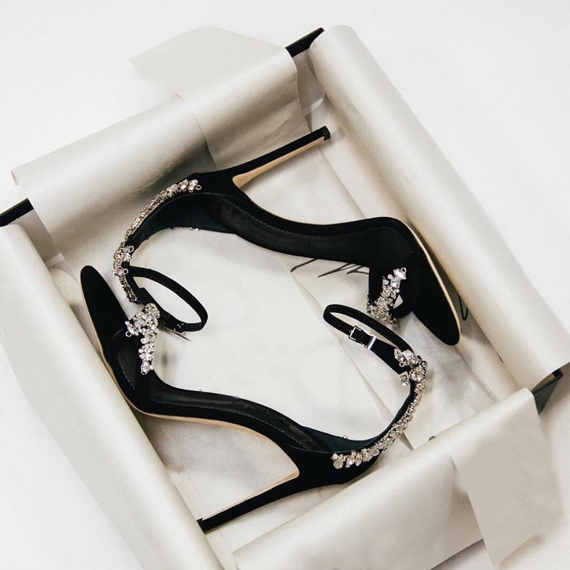 Fashion Gladiator Women Sandals Crystal Design Summer Shoes