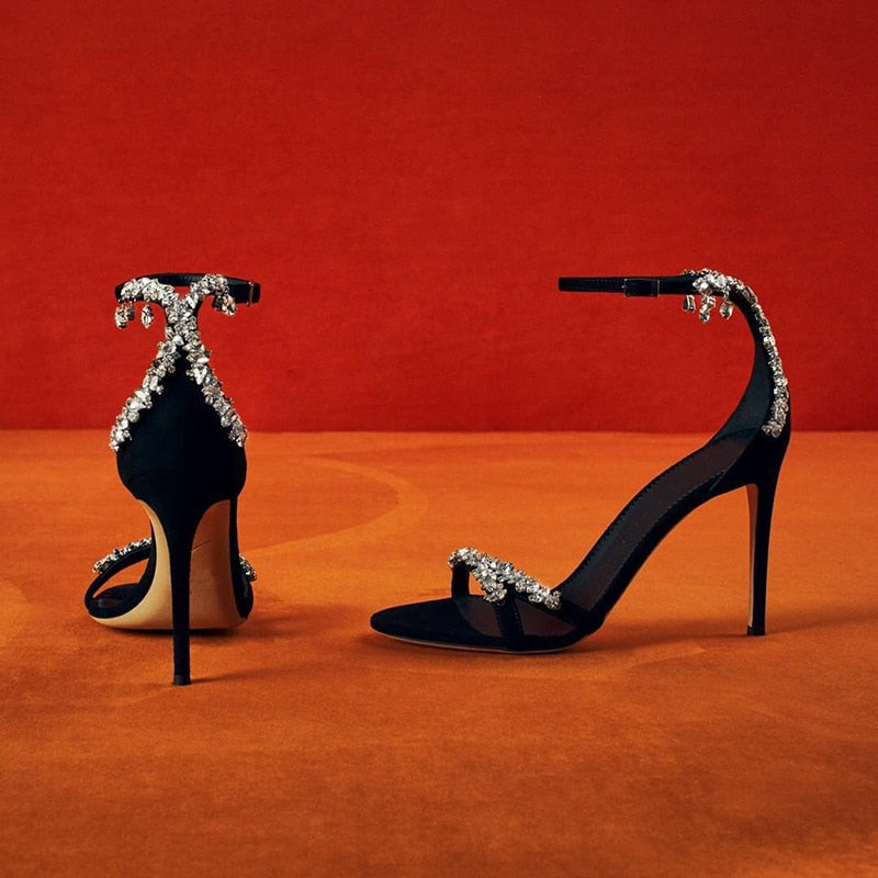 Fashion Gladiator Women Sandals Crystal Design Summer Shoes