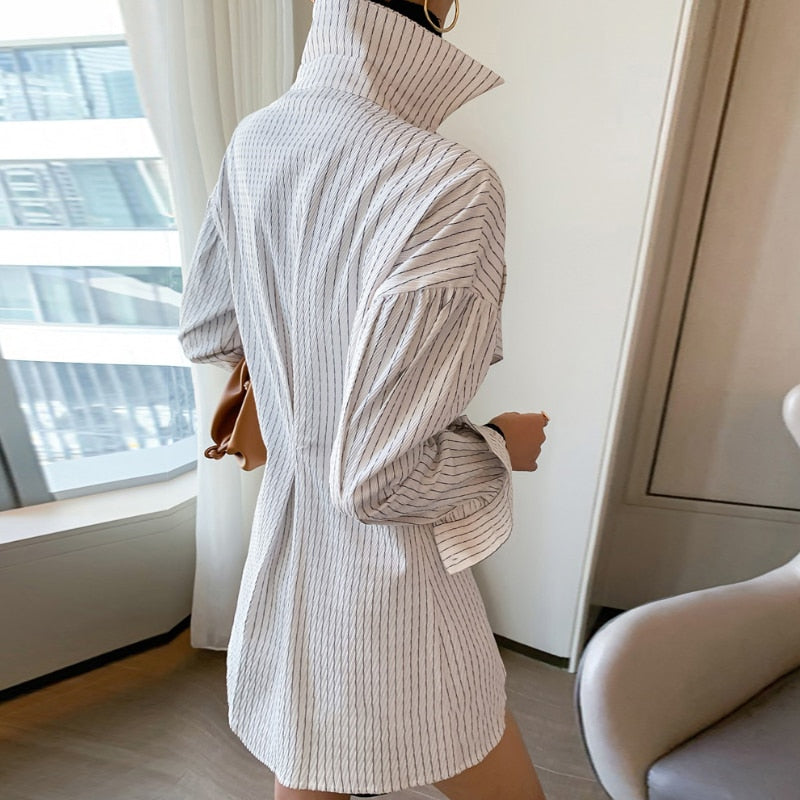 Casual Striped Blouse For Women