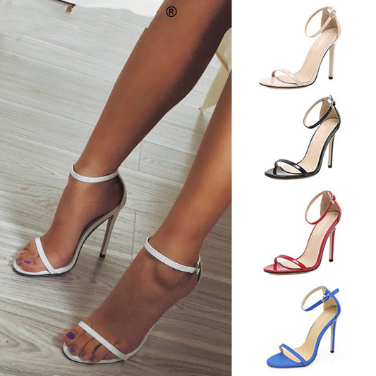 Summer High Heels New Women Pumps Comfort Women Shoes Buckle Women Sandals Sexy Party Shoes Women Heels Female Plus Size - LiveTrendsX