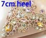 ウェディングシューズ レディース パンプス ホワイト サテン プリンセス クリスタル