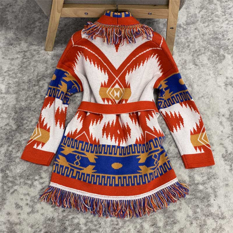 Women's bohemian cardigan sweater