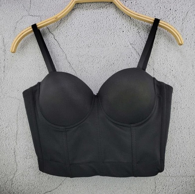 Women's Corset Bustier Bra Night Club Party long sexy Cropped Top - LiveTrendsX