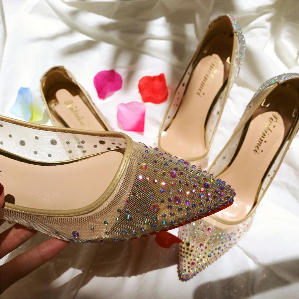 レディース ポイントシューズ レースパンプス