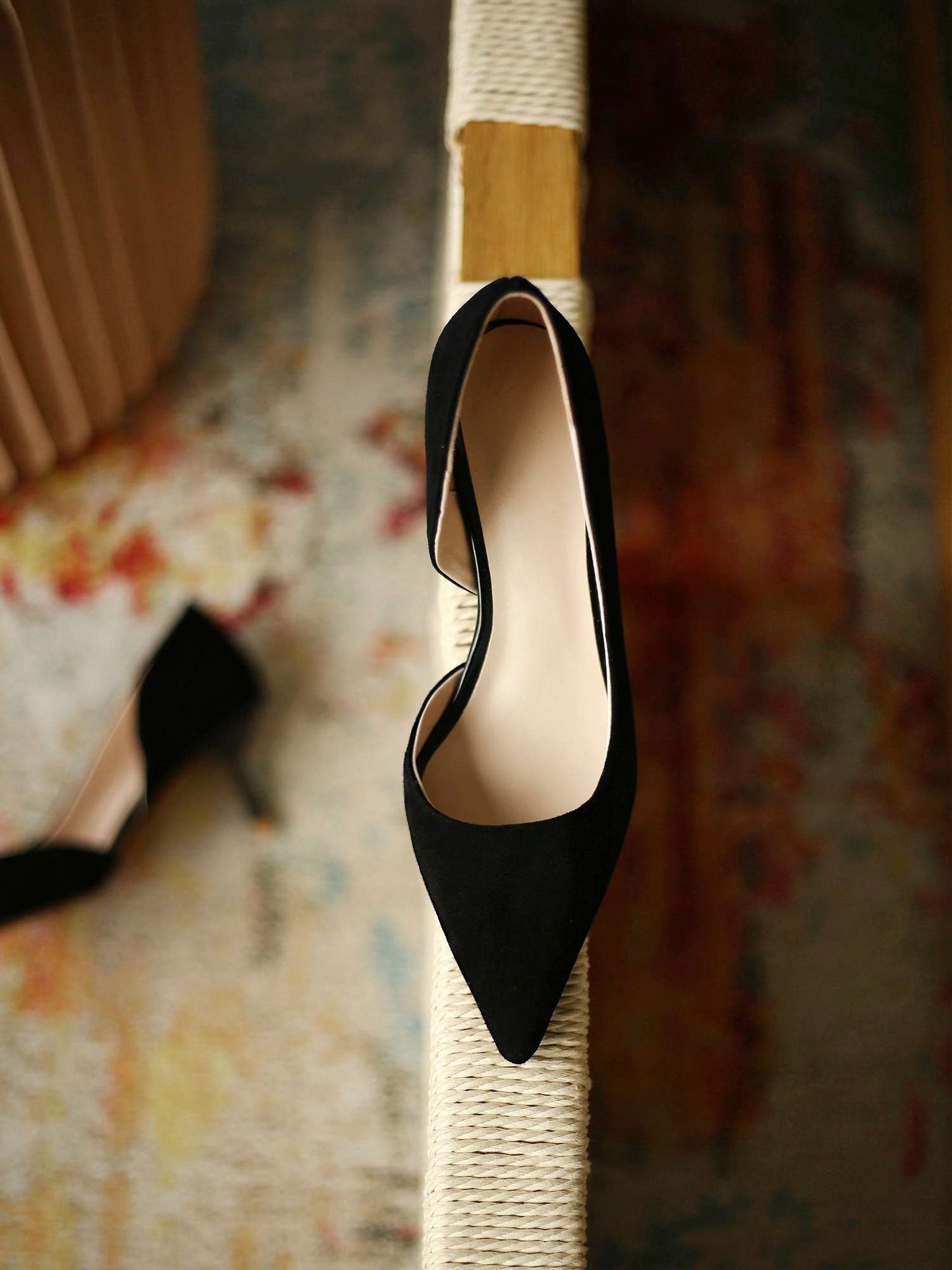 Pointed toe high heels daily wear basic women pumps