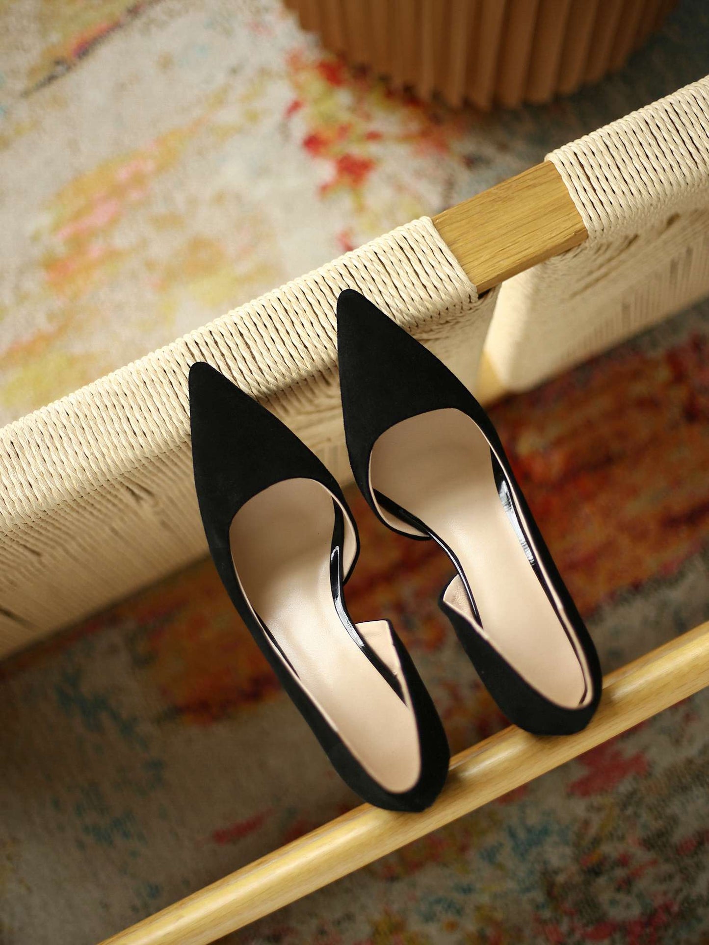 Pointed toe high heels daily wear basic women pumps