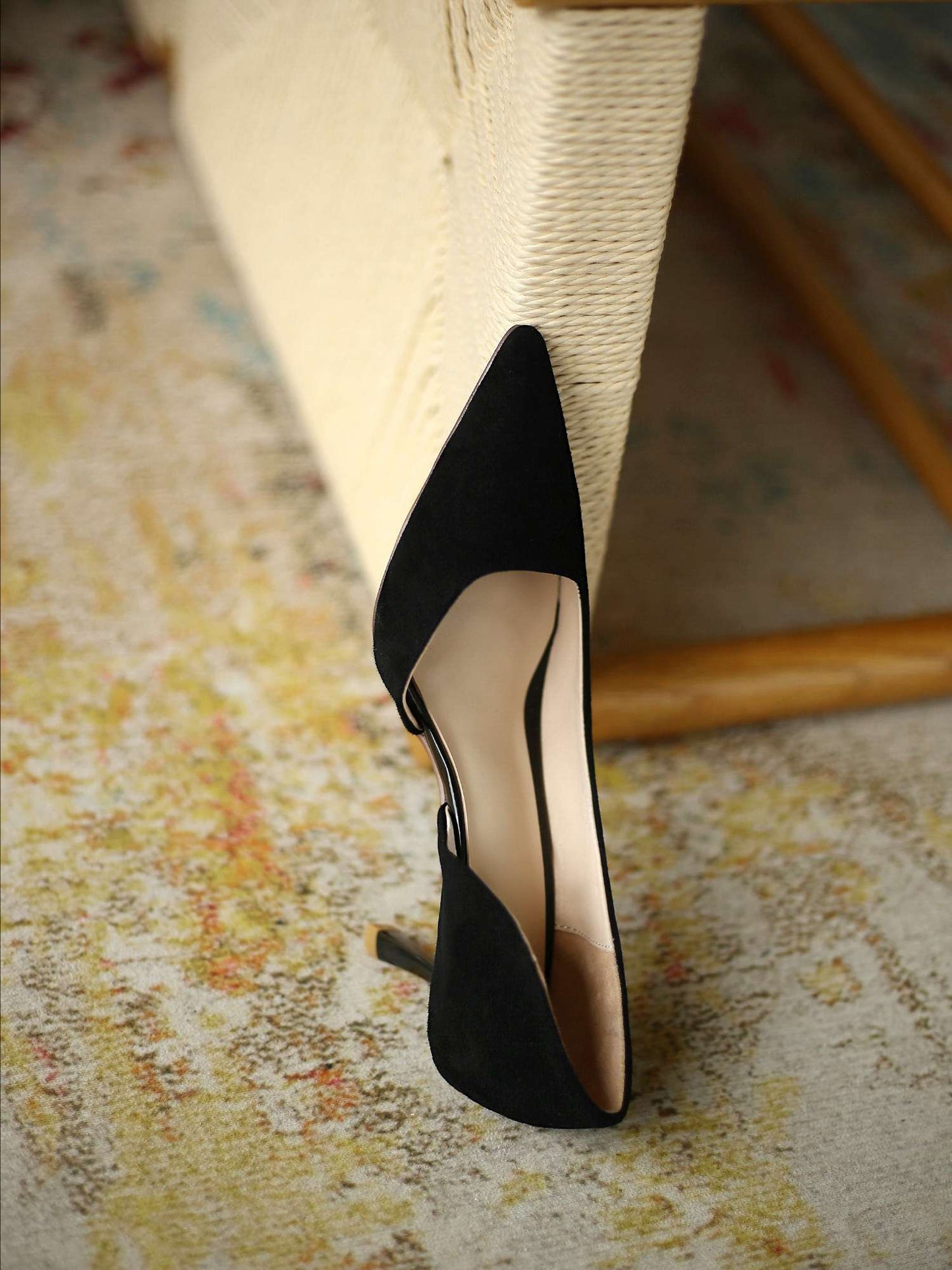 Pointed toe high heels daily wear basic women pumps