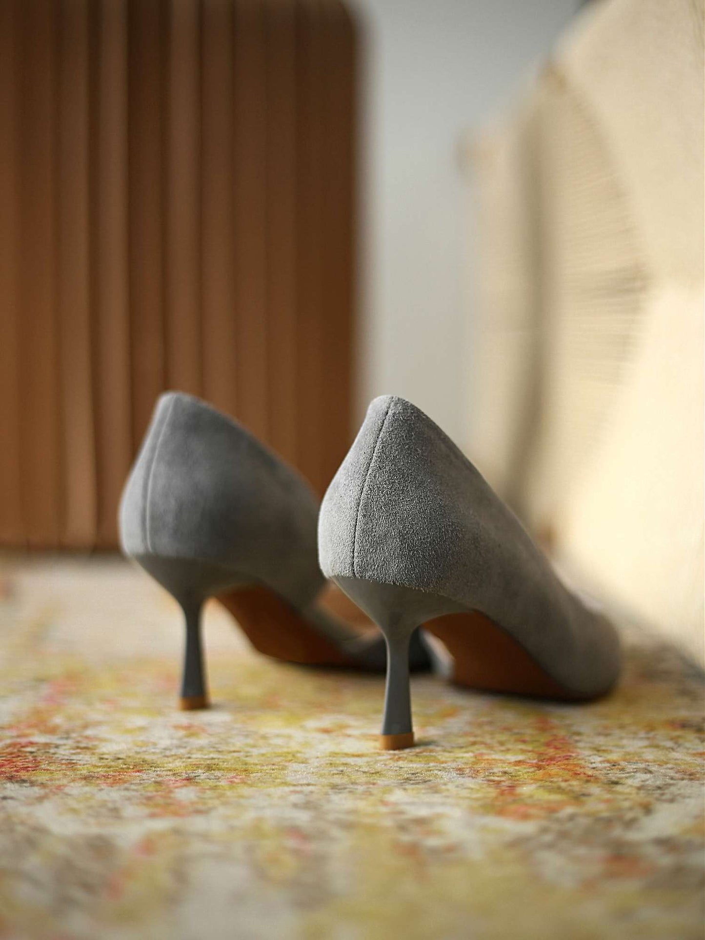 Pointed toe high heels daily wear basic women pumps