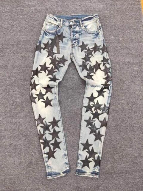 street star leather fight leather hole wash jeans