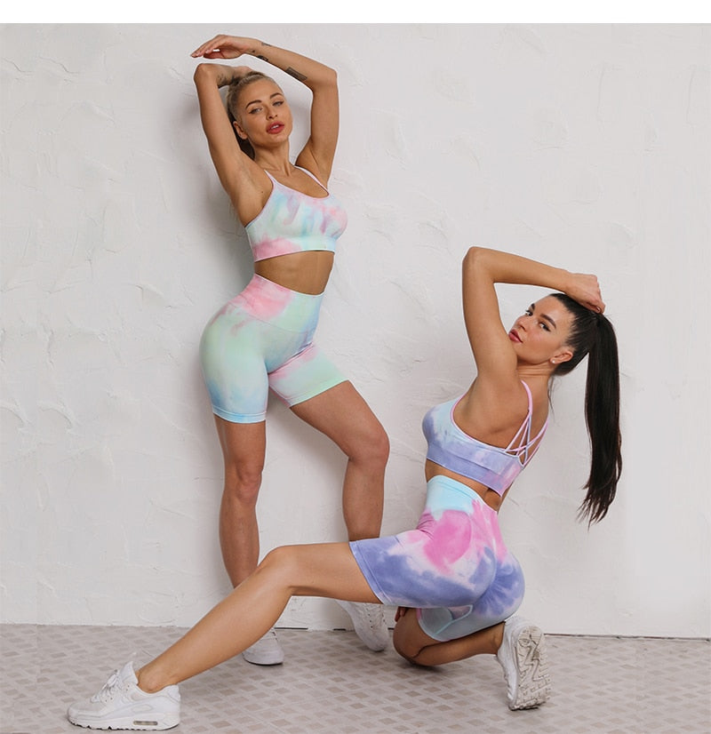 Seamless yoga set Women gym clothing