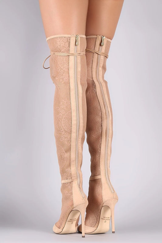 ニーハイヒールブーツ