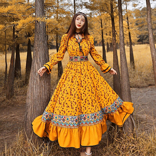 Women Long Maxi Full Sleeve Dress