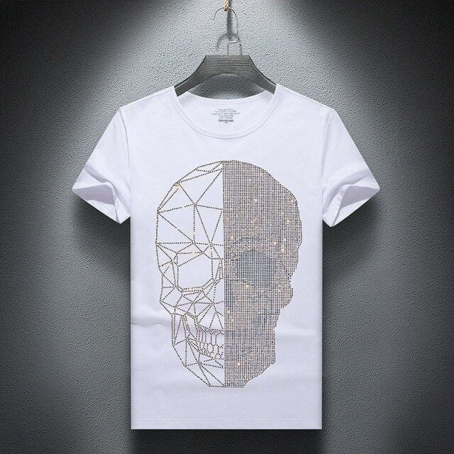 Summer Top Mens Rhinestones T Shirts - LiveTrendsX