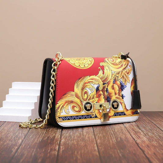 Fashion Printing Chain Crossbody Bag
