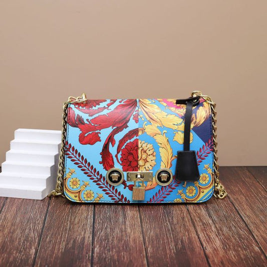 Fashion Printing Chain Crossbody Bag