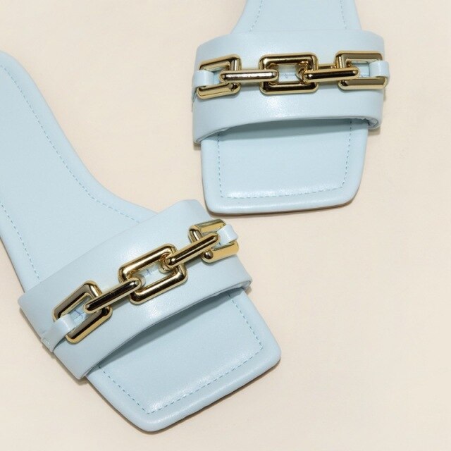 2021 Summer Fashion Chain Sandals And Slippers - LiveTrendsX