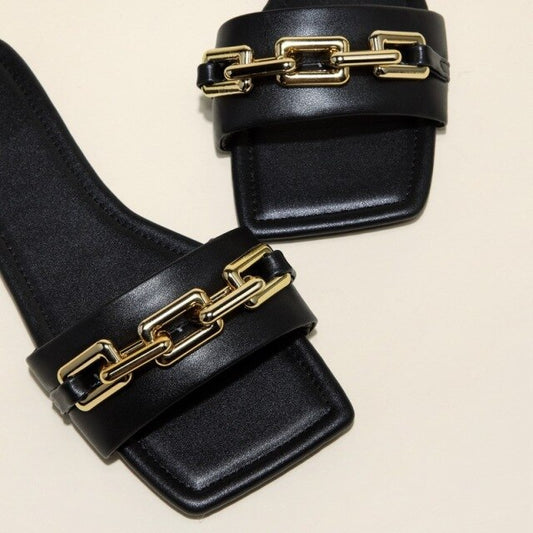 2021 Summer Fashion Chain Sandals And Slippers - LiveTrendsX