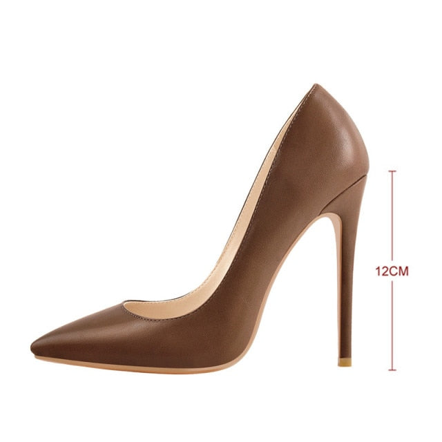 Women Sexy Pointed Toe High Heel Slip On Stiletto Pumps
