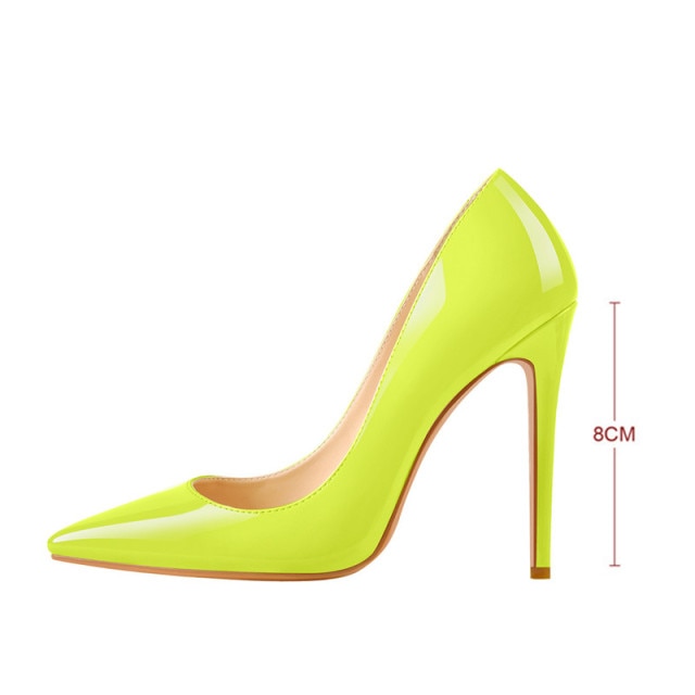 Women Sexy Pointed Toe High Heel Slip On Stiletto Pumps