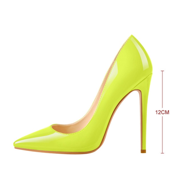 Women Sexy Pointed Toe High Heel Slip On Stiletto Pumps