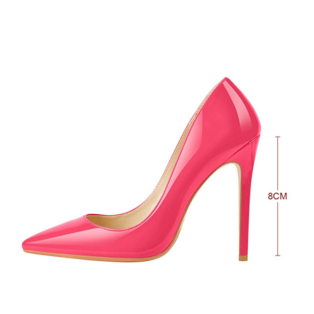Women Sexy Pointed Toe High Heel Slip On Stiletto Pumps