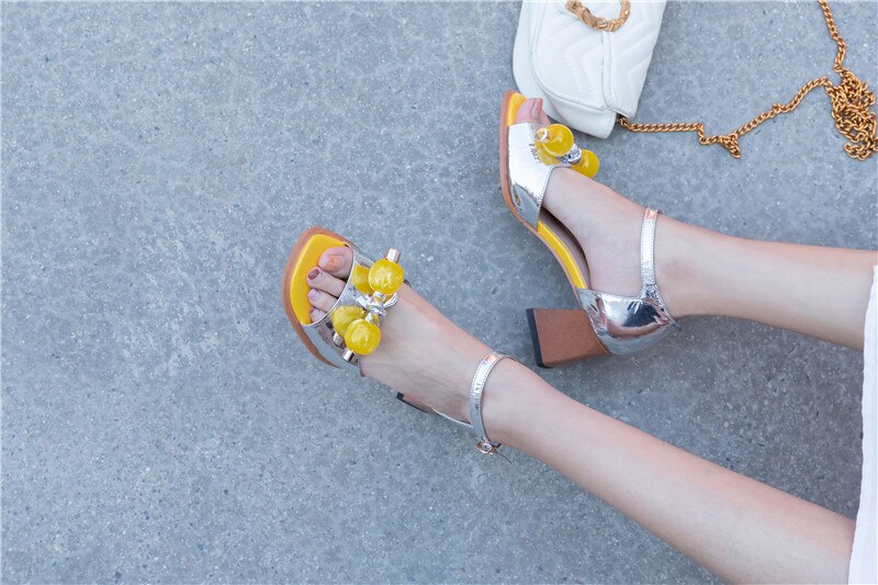 Fashion Multicolour Sandals Genuine Leather - LiveTrendsX
