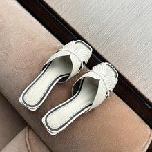 Load image into Gallery viewer, Genuine leather sandals women shoes peep toe slip - LiveTrendsX
