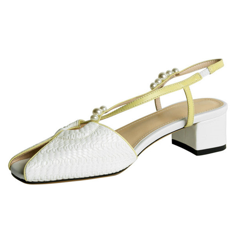 2021 Party Woking Shoes Woman Genuine Leather Sandals - LiveTrendsX