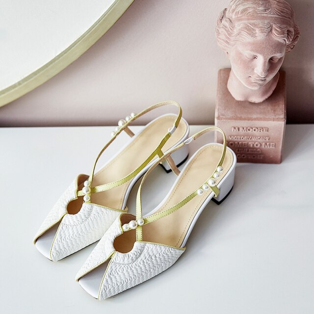 2021 Party Woking Shoes Woman Genuine Leather Sandals - LiveTrendsX