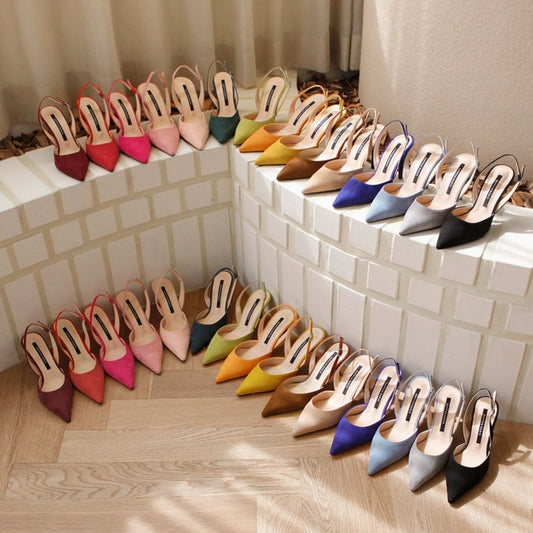 パーティーシューズ ポインテッドトゥ スリップ