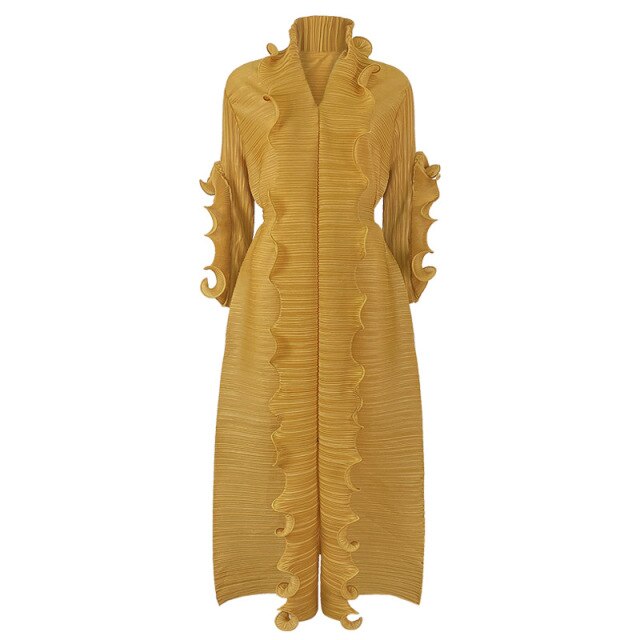 Frilly Dress Woman Ruffled Full Sleeve - LiveTrendsX