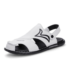 Load image into Gallery viewer, Summer sandals Men superior calf Leather beach shoes - LiveTrendsX

