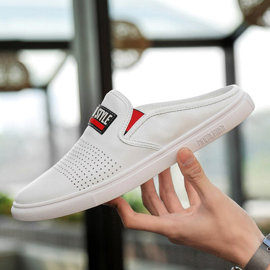 Men's Backless Loafers Leisure Slippers for Youth - LiveTrendsX