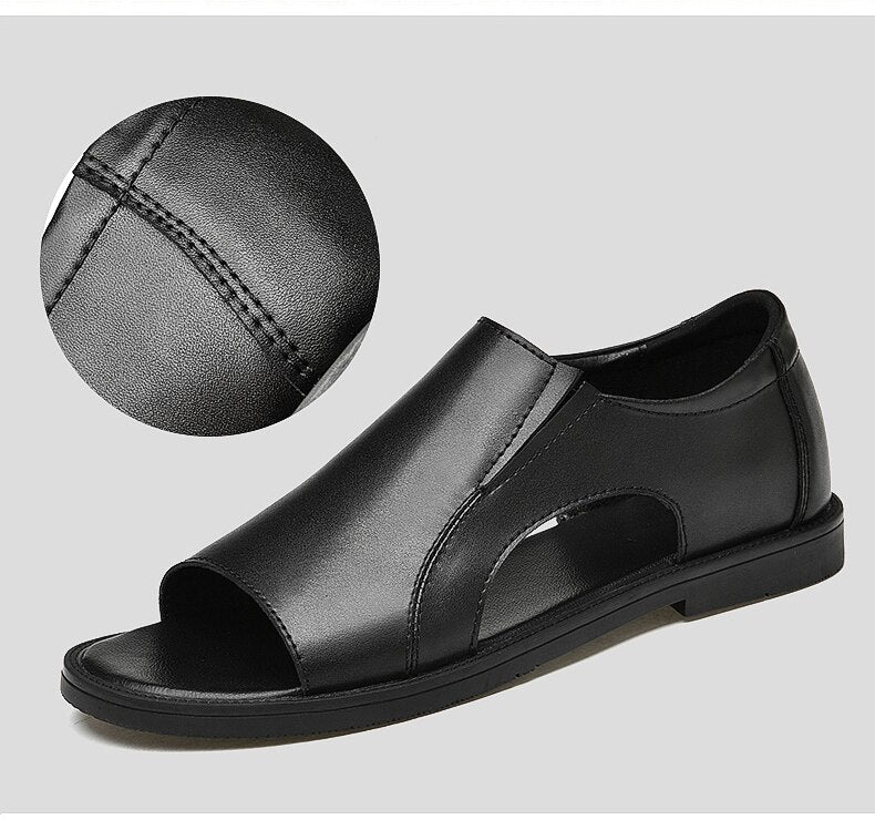 Male Classics Black Hollow Outdoor Sandals - LiveTrendsX