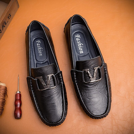 Men Leisure Soft Bottom British  Lazy Shoes - LiveTrendsX