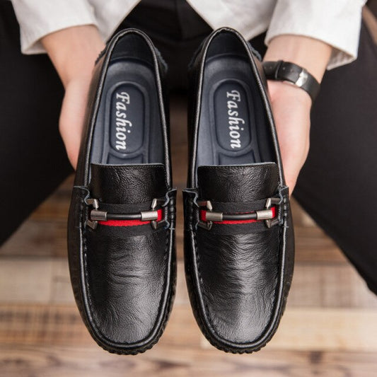 Men Leisure Soft Bottom British  Lazy Shoes - LiveTrendsX