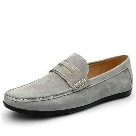 2021 Mens Casual Genuine  Leather  Lazy  Flats Loafers - LiveTrendsX