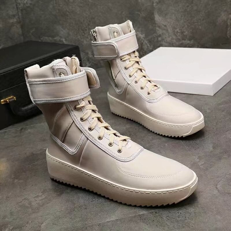 Men Round Toe Military Shoes Fashion Footwear