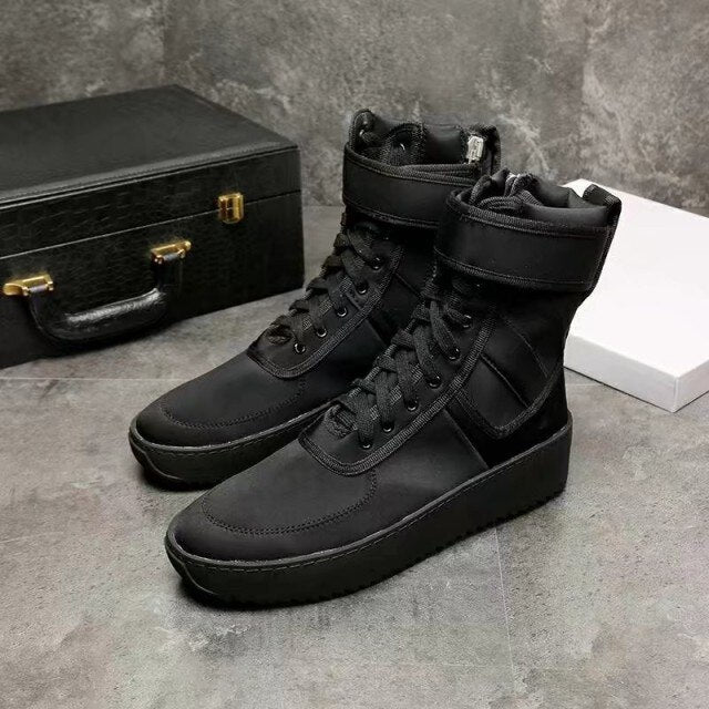 Men Round Toe Military Shoes Fashion Footwear