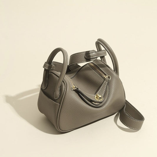 Lychee pattern pillow bag leather handbags - LiveTrendsX