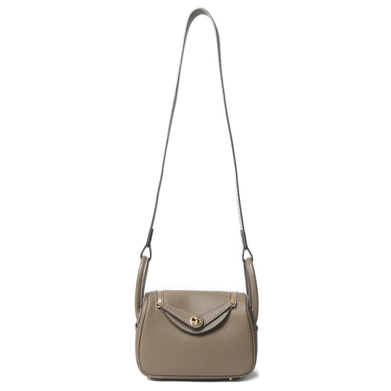 Lychee pattern pillow bag leather handbags - LiveTrendsX