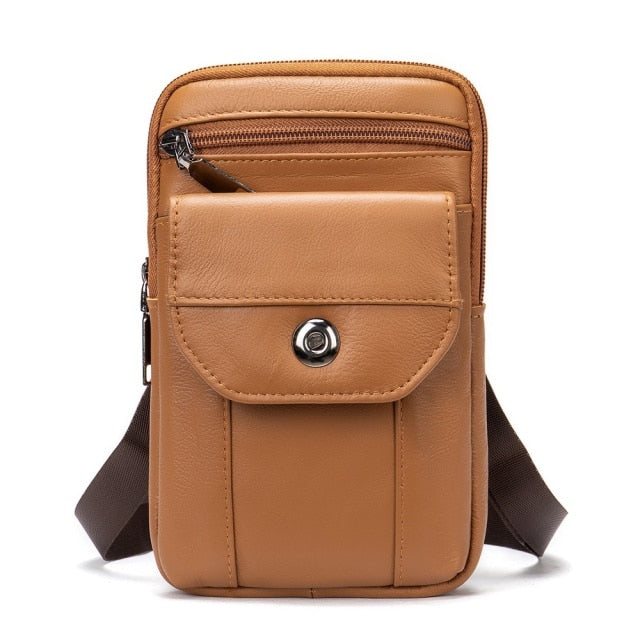 Men Belt Bag Genuine Leather Shoulder Bags