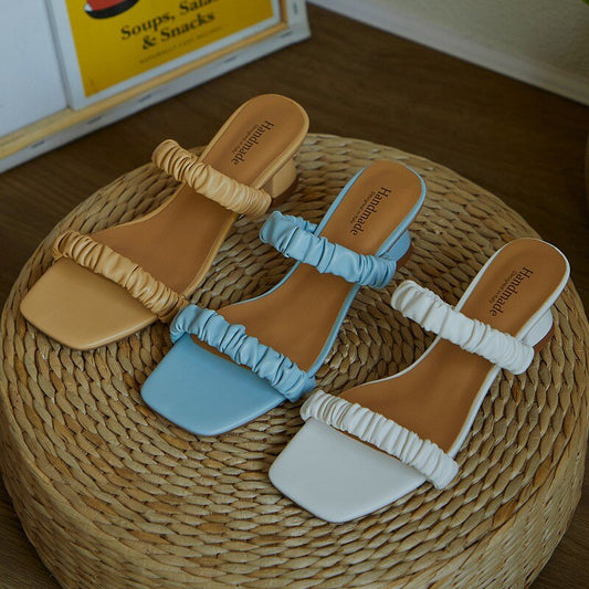 Elegant Women Sandals Slip On High Heels - LiveTrendsX