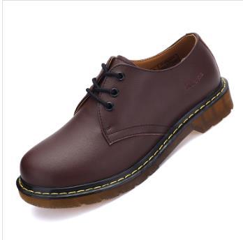 Men Women Short Boots Genuine Leather British Shoes